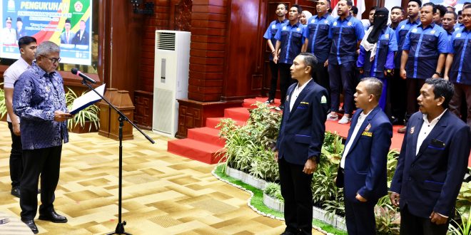 Pj Gubernur Aceh Kukuhkan Pengurus Karang Taruna 2024-2029